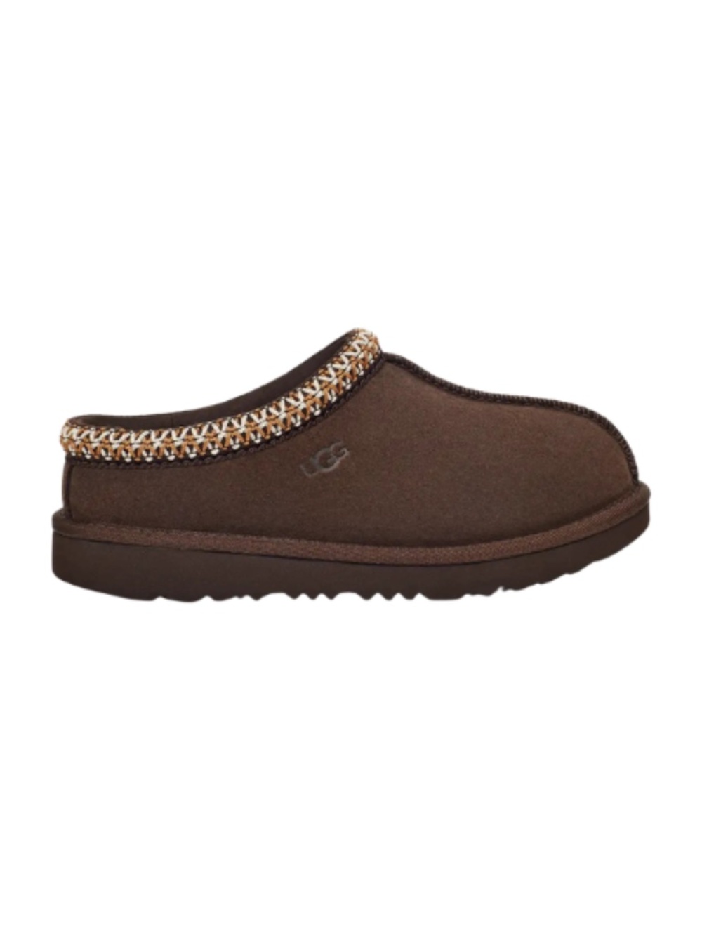 UGG Kids Tasman Slipper, Dusted Cocoa Suede. 1019066K